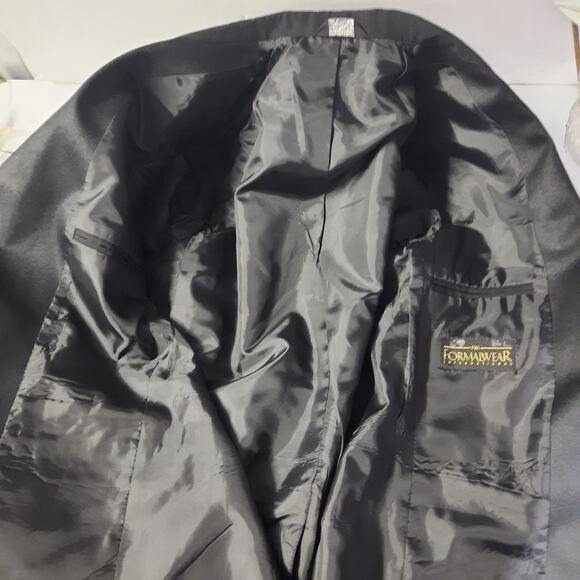 FWI Formal Wear International Tuxedo Jacket Mens Size 36L Black Blazer - Picture 7 of 9